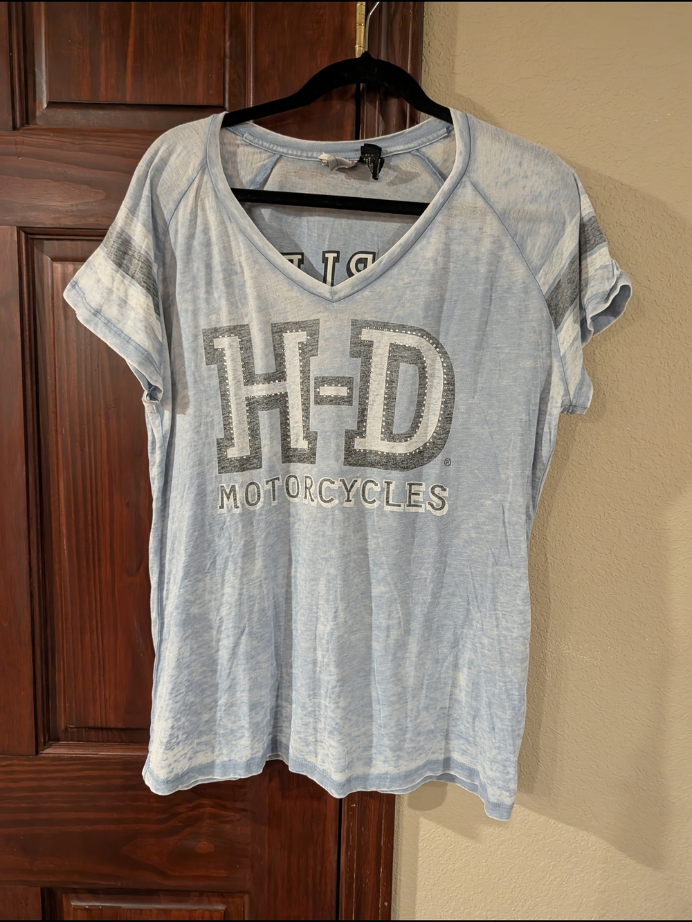 Harley-Davidson Light Blue H-D Motorcycles Short Sleeve Tee